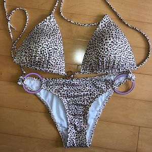 🎉Price drop 🎉NWOT VS leopard bikini